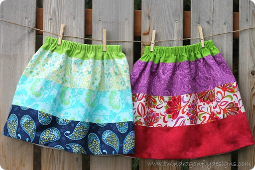 Fabric Scrap Skirt Tutorial | Clever Sewing Projects To Upcycle Fabric Scraps