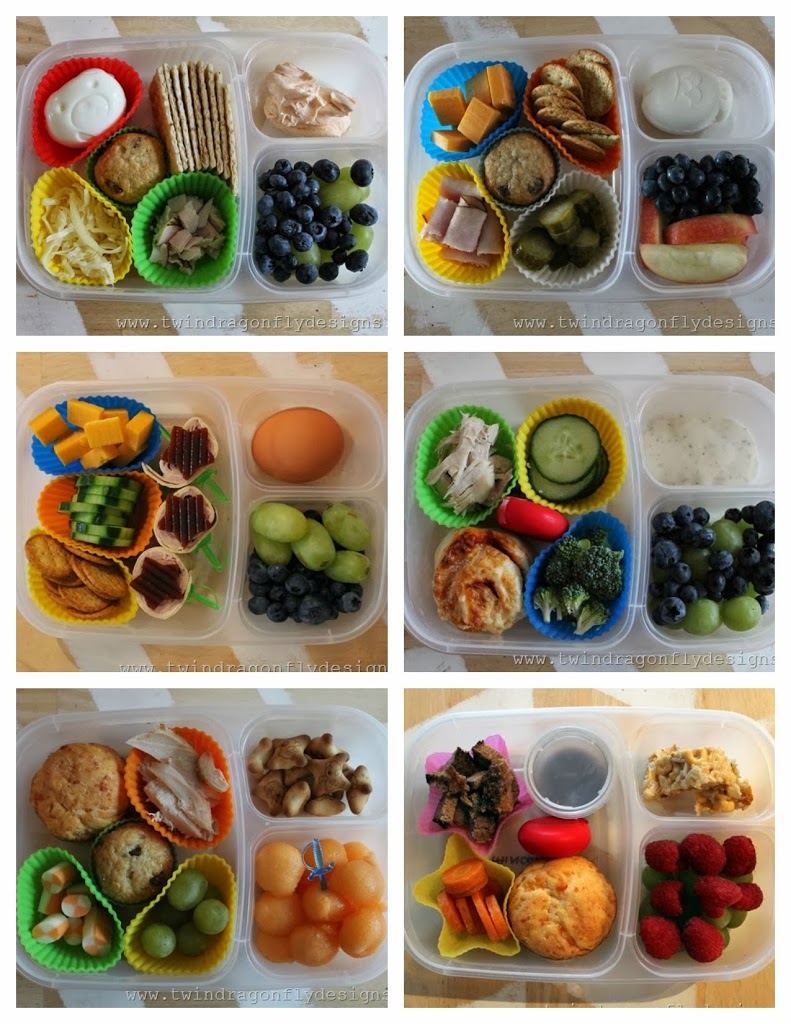 Six Sandwich Free Bento Lunches » Dragonfly Designs