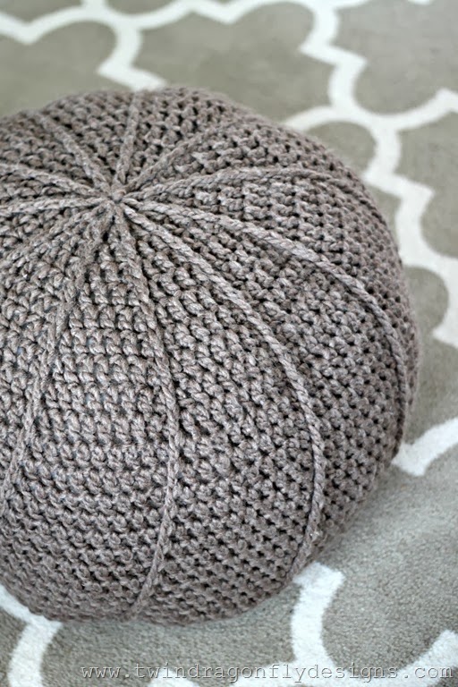 Easy Crochet Floor Pouf Pattern Homemade Heather