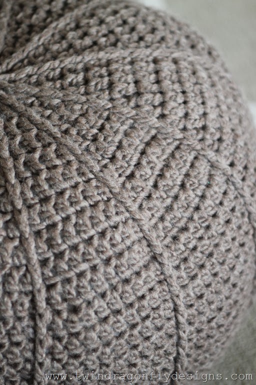 Easy Crochet Floor Pouf Pattern Homemade Heather