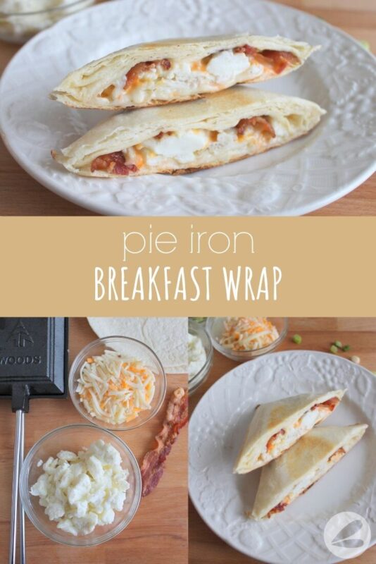 Pie Iron Breakfast Wrap