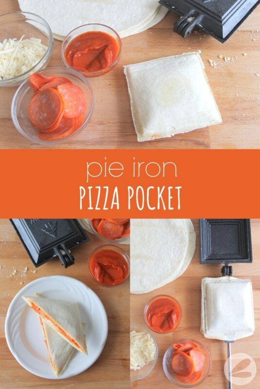 Pie Iron Pizza Pocket