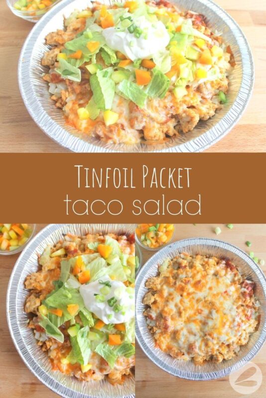 tinfoil packet taco salad