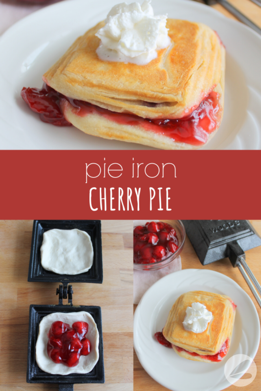 Pie Iron Cherry Pie 